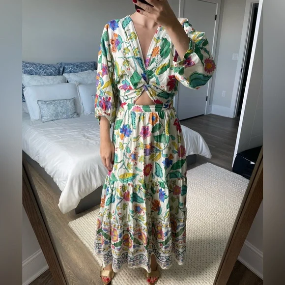 zara boho maxi dress Gypsy Maxi Dress Floral Orange And Burgundy Or Blue And Blush You Choo –  Made4Walkin